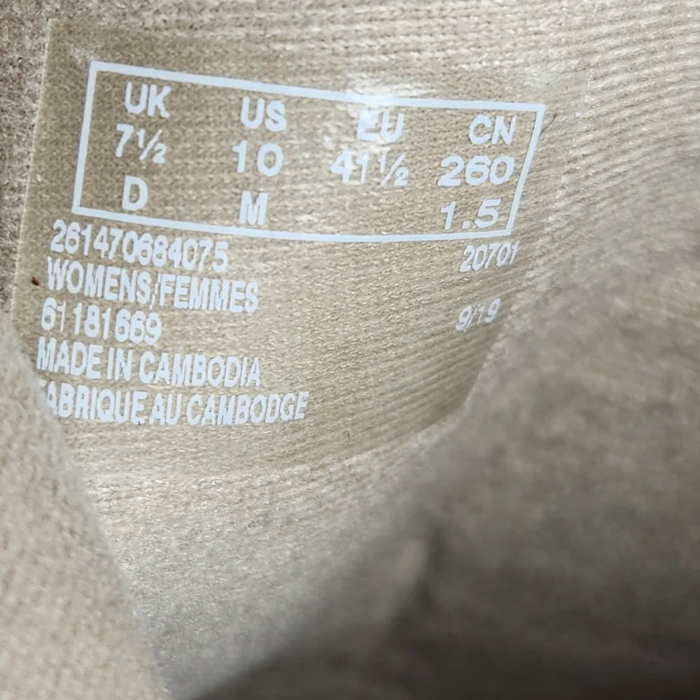 Clarks Collection Addiy Kara Ankle Boots Women's 10 Sand Suede - Picture 11 of 13